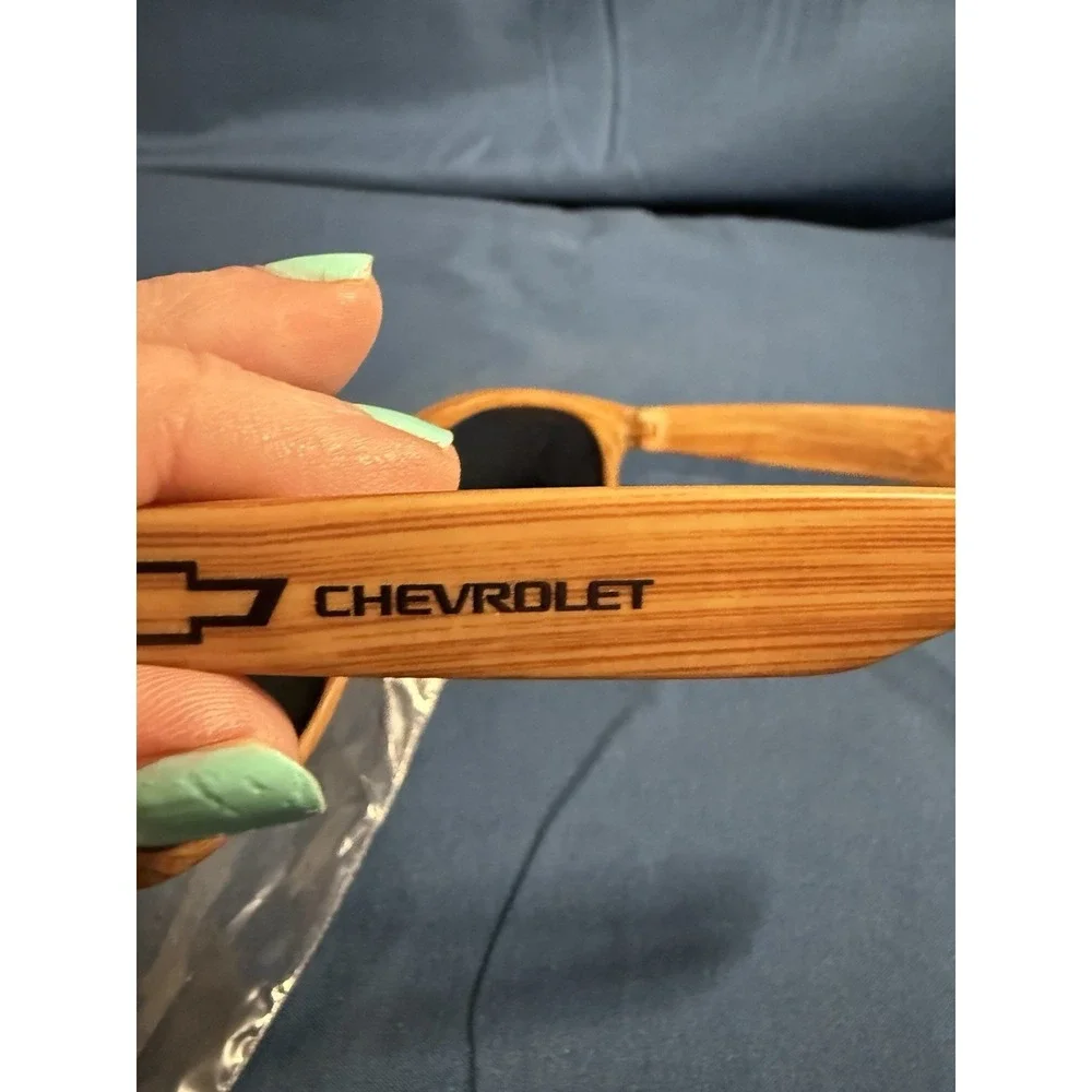 MLB 2021 World Series promotional wood-grain sunglasses